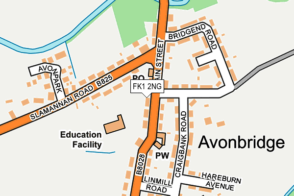 FK1 2NG map - OS OpenMap – Local (Ordnance Survey) FK1 2NG map - OS OpenMap – Local (Ordnance Survey)