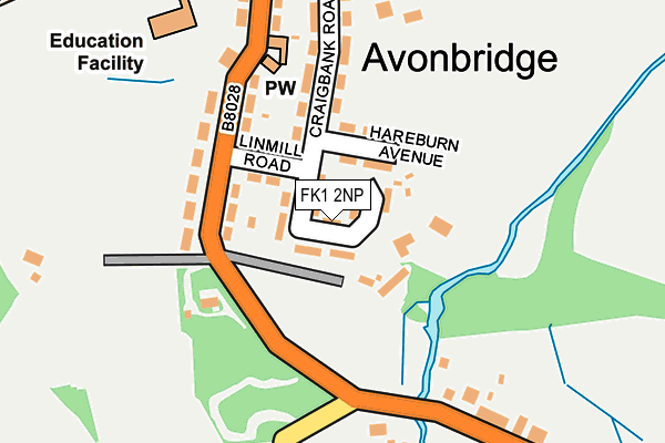 FK1 2NP map - OS OpenMap – Local (Ordnance Survey) FK1 2NP map - OS OpenMap – Local (Ordnance Survey)