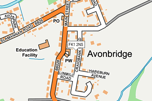 FK1 2NS map - OS OpenMap – Local (Ordnance Survey) FK1 2NS map - OS OpenMap – Local (Ordnance Survey)