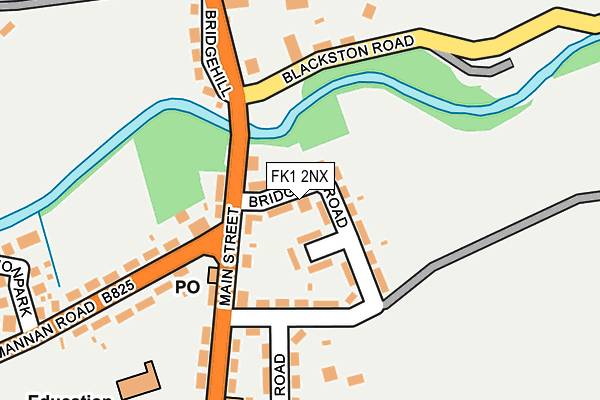 FK1 2NX map - OS OpenMap – Local (Ordnance Survey) FK1 2NX map - OS OpenMap – Local (Ordnance Survey)