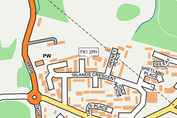 FK1 2PH map - OS OpenMap – Local (Ordnance Survey) FK1 2PH map - OS OpenMap – Local (Ordnance Survey)