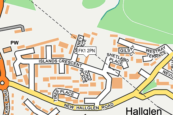 FK1 2PN map - OS OpenMap – Local (Ordnance Survey) FK1 2PN map - OS OpenMap – Local (Ordnance Survey)