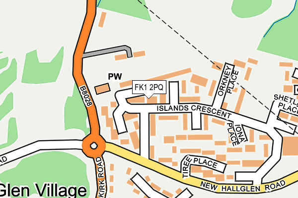 FK1 2PQ map - OS OpenMap – Local (Ordnance Survey) FK1 2PQ map - OS OpenMap – Local (Ordnance Survey)