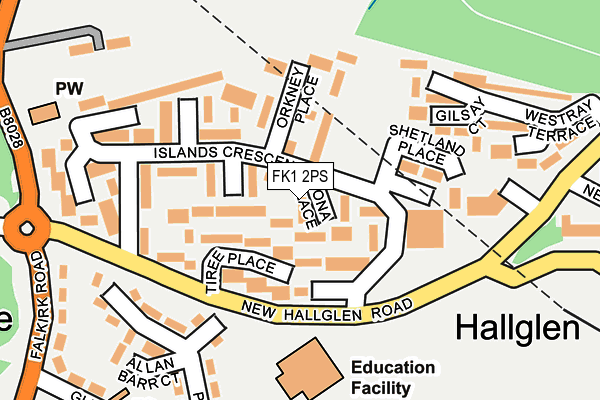 FK1 2PS map - OS OpenMap – Local (Ordnance Survey) FK1 2PS map - OS OpenMap – Local (Ordnance Survey)