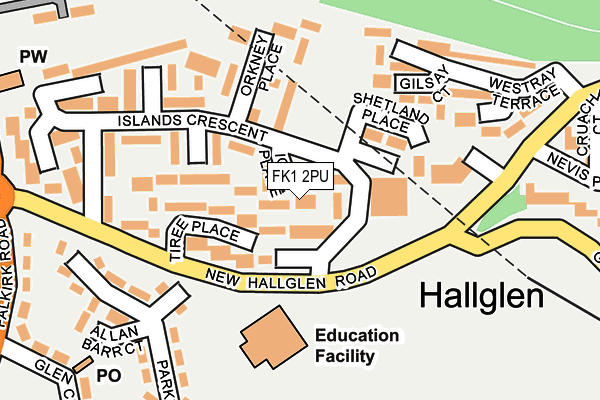 FK1 2PU map - OS OpenMap – Local (Ordnance Survey) FK1 2PU map - OS OpenMap – Local (Ordnance Survey)