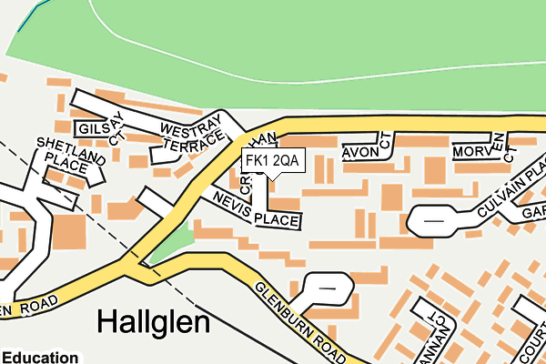 FK1 2QA map - OS OpenMap – Local (Ordnance Survey) FK1 2QA map - OS OpenMap – Local (Ordnance Survey)