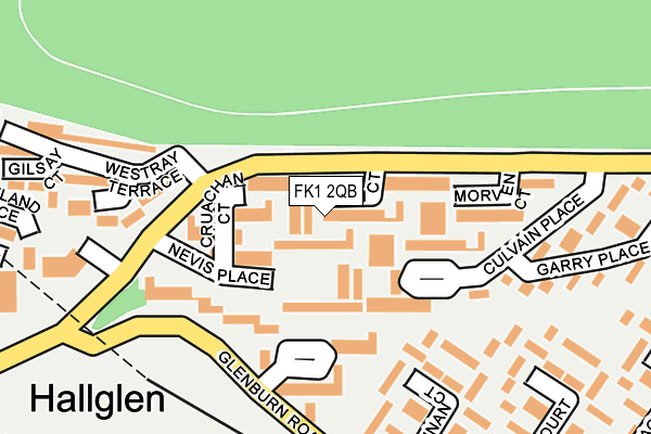 FK1 2QB map - OS OpenMap – Local (Ordnance Survey) FK1 2QB map - OS OpenMap – Local (Ordnance Survey)
