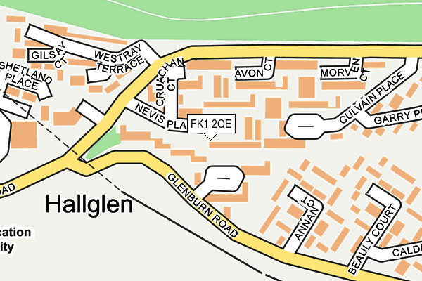 FK1 2QE map - OS OpenMap – Local (Ordnance Survey) FK1 2QE map - OS OpenMap – Local (Ordnance Survey)