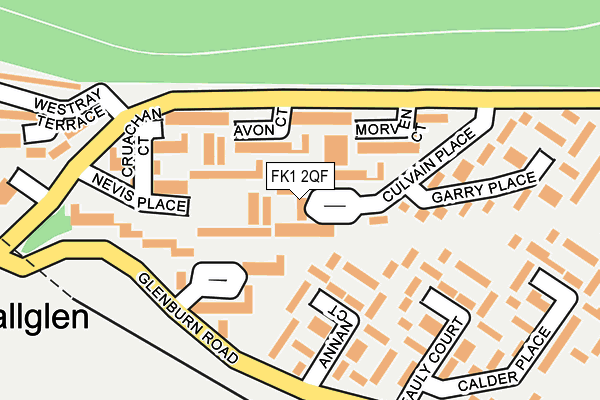 FK1 2QF map - OS OpenMap – Local (Ordnance Survey) FK1 2QF map - OS OpenMap – Local (Ordnance Survey)