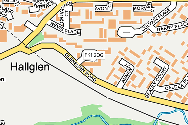 FK1 2QG map - OS OpenMap – Local (Ordnance Survey) FK1 2QG map - OS OpenMap – Local (Ordnance Survey)