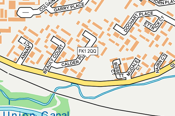 FK1 2QQ map - OS OpenMap – Local (Ordnance Survey) FK1 2QQ map - OS OpenMap – Local (Ordnance Survey)