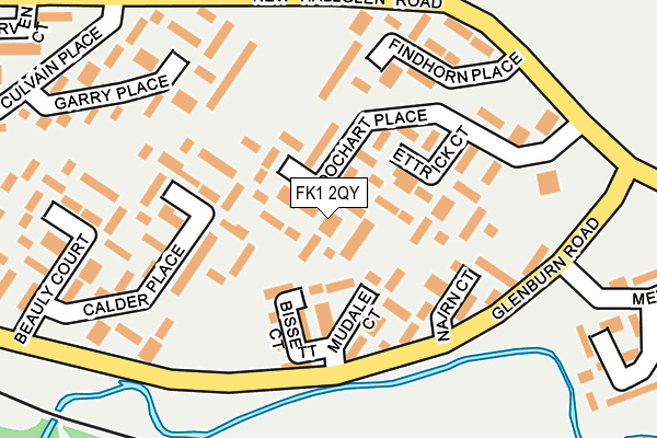 FK1 2QY map - OS OpenMap – Local (Ordnance Survey) FK1 2QY map - OS OpenMap – Local (Ordnance Survey)