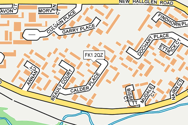 FK1 2QZ map - OS OpenMap – Local (Ordnance Survey) FK1 2QZ map - OS OpenMap – Local (Ordnance Survey)