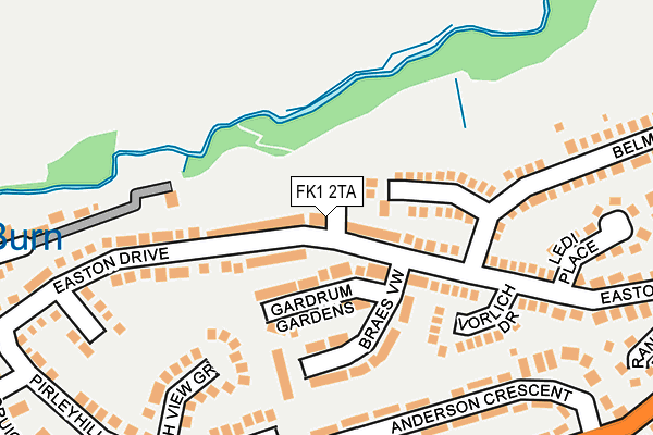 FK1 2TA map - OS OpenMap – Local (Ordnance Survey) FK1 2TA map - OS OpenMap – Local (Ordnance Survey)