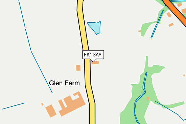FK1 3AA map - OS OpenMap – Local (Ordnance Survey) FK1 3AA map - OS OpenMap – Local (Ordnance Survey)