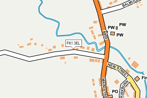 FK1 3EL map - OS OpenMap – Local (Ordnance Survey) FK1 3EL map - OS OpenMap – Local (Ordnance Survey)