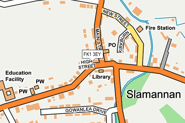 FK1 3EY map - OS OpenMap – Local (Ordnance Survey) FK1 3EY map - OS OpenMap – Local (Ordnance Survey)