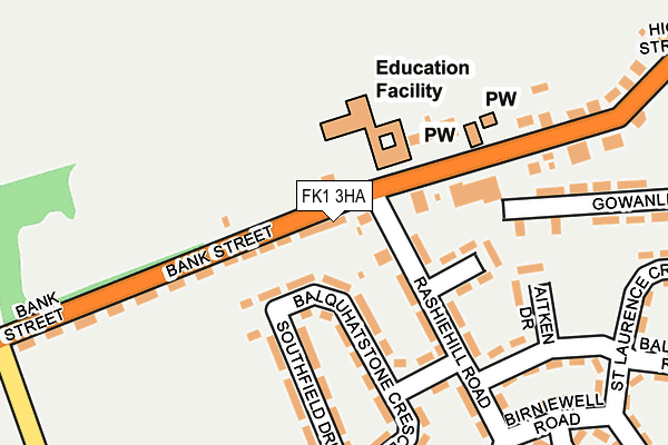 FK1 3HA map - OS OpenMap – Local (Ordnance Survey) FK1 3HA map - OS OpenMap – Local (Ordnance Survey)