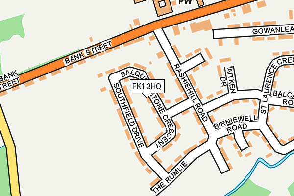 FK1 3HQ map - OS OpenMap – Local (Ordnance Survey) FK1 3HQ map - OS OpenMap – Local (Ordnance Survey)