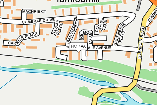 FK1 4AA map - OS OpenMap – Local (Ordnance Survey) FK1 4AA map - OS OpenMap – Local (Ordnance Survey)