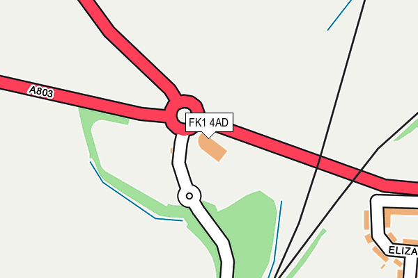 FK1 4AD map - OS OpenMap – Local (Ordnance Survey) FK1 4AD map - OS OpenMap – Local (Ordnance Survey)