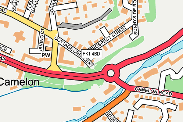 FK1 4BD map - OS OpenMap – Local (Ordnance Survey) FK1 4BD map - OS OpenMap – Local (Ordnance Survey)