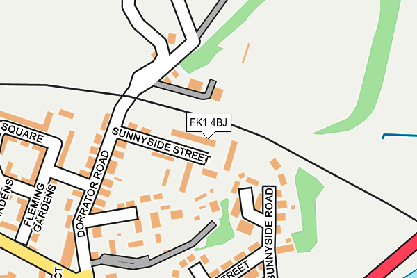 FK1 4BJ map - OS OpenMap – Local (Ordnance Survey) FK1 4BJ map - OS OpenMap – Local (Ordnance Survey)