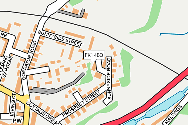 FK1 4BQ map - OS OpenMap – Local (Ordnance Survey) FK1 4BQ map - OS OpenMap – Local (Ordnance Survey)