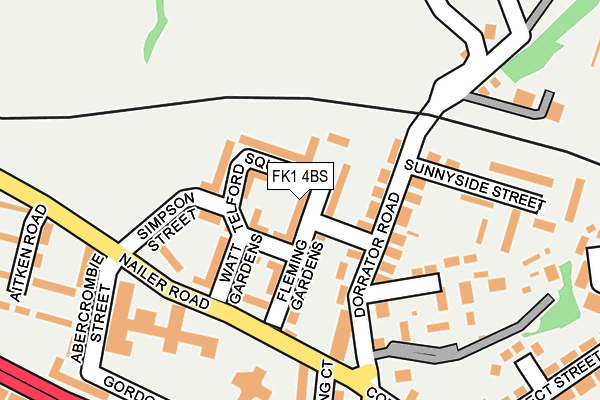 FK1 4BS map - OS OpenMap – Local (Ordnance Survey) FK1 4BS map - OS OpenMap – Local (Ordnance Survey)