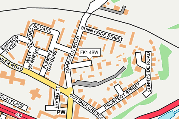 FK1 4BW map - OS OpenMap – Local (Ordnance Survey) FK1 4BW map - OS OpenMap – Local (Ordnance Survey)
