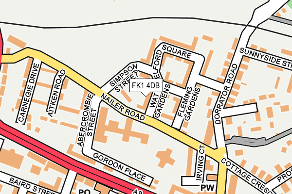 FK1 4DB map - OS OpenMap – Local (Ordnance Survey) FK1 4DB map - OS OpenMap – Local (Ordnance Survey)