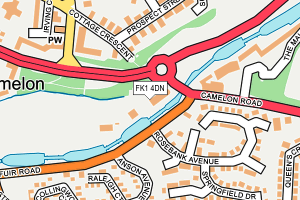 FK1 4DN map - OS OpenMap – Local (Ordnance Survey) FK1 4DN map - OS OpenMap – Local (Ordnance Survey)