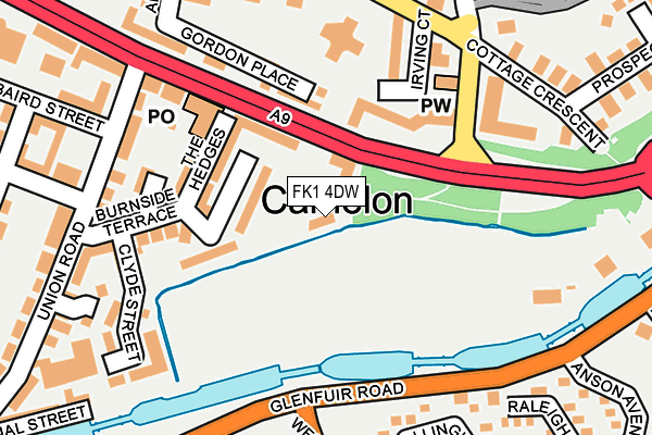 FK1 4DW map - OS OpenMap – Local (Ordnance Survey) FK1 4DW map - OS OpenMap – Local (Ordnance Survey)