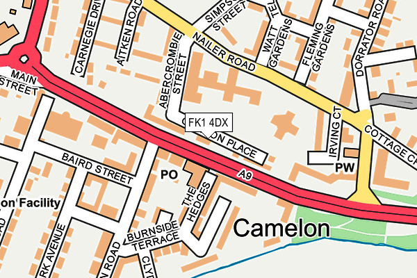 FK1 4DX map - OS OpenMap – Local (Ordnance Survey) FK1 4DX map - OS OpenMap – Local (Ordnance Survey)