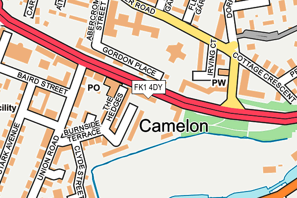 FK1 4DY map - OS OpenMap – Local (Ordnance Survey) FK1 4DY map - OS OpenMap – Local (Ordnance Survey)
