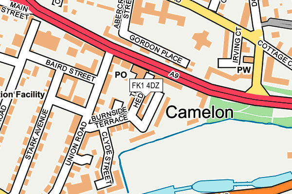 FK1 4DZ map - OS OpenMap – Local (Ordnance Survey) FK1 4DZ map - OS OpenMap – Local (Ordnance Survey)
