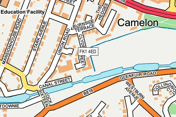 FK1 4ED map - OS OpenMap – Local (Ordnance Survey) FK1 4ED map - OS OpenMap – Local (Ordnance Survey)