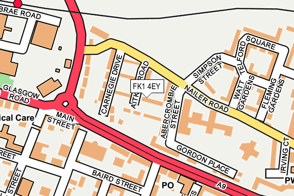 FK1 4EY map - OS OpenMap – Local (Ordnance Survey) FK1 4EY map - OS OpenMap – Local (Ordnance Survey)