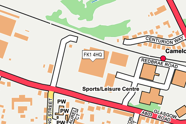 FK1 4HQ map - OS OpenMap – Local (Ordnance Survey) FK1 4HQ map - OS OpenMap – Local (Ordnance Survey)