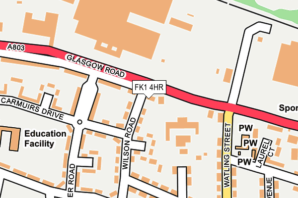 FK1 4HR map - OS OpenMap – Local (Ordnance Survey) FK1 4HR map - OS OpenMap – Local (Ordnance Survey)