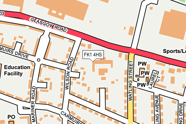 FK1 4HS map - OS OpenMap – Local (Ordnance Survey) FK1 4HS map - OS OpenMap – Local (Ordnance Survey)