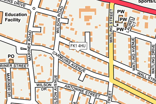 FK1 4HU map - OS OpenMap – Local (Ordnance Survey) FK1 4HU map - OS OpenMap – Local (Ordnance Survey)