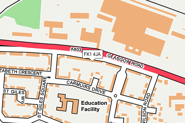 FK1 4JA map - OS OpenMap – Local (Ordnance Survey) FK1 4JA map - OS OpenMap – Local (Ordnance Survey)