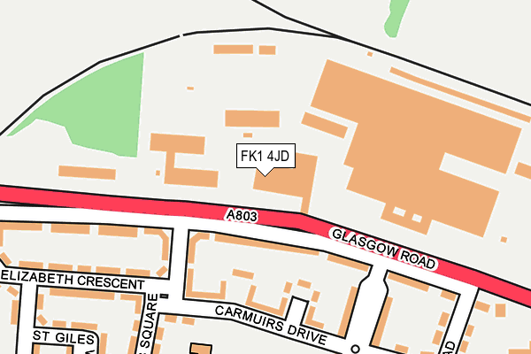 FK1 4JD map - OS OpenMap – Local (Ordnance Survey) FK1 4JD map - OS OpenMap – Local (Ordnance Survey)