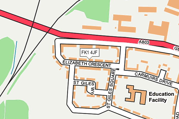 FK1 4JF map - OS OpenMap – Local (Ordnance Survey) FK1 4JF map - OS OpenMap – Local (Ordnance Survey)