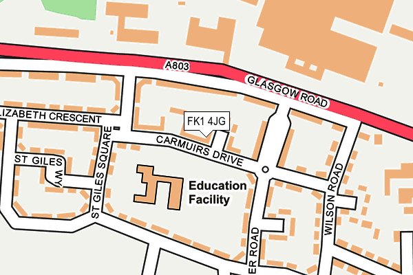 FK1 4JG map - OS OpenMap – Local (Ordnance Survey) FK1 4JG map - OS OpenMap – Local (Ordnance Survey)