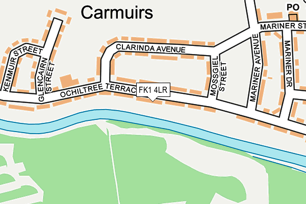 FK1 4LR map - OS OpenMap – Local (Ordnance Survey) FK1 4LR map - OS OpenMap – Local (Ordnance Survey)