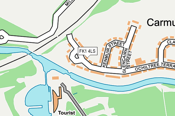 FK1 4LS map - OS OpenMap – Local (Ordnance Survey) FK1 4LS map - OS OpenMap – Local (Ordnance Survey)