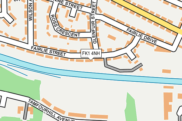 FK1 4NH map - OS OpenMap – Local (Ordnance Survey) FK1 4NH map - OS OpenMap – Local (Ordnance Survey)
