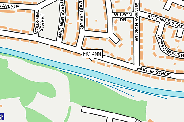 FK1 4NN map - OS OpenMap – Local (Ordnance Survey) FK1 4NN map - OS OpenMap – Local (Ordnance Survey)